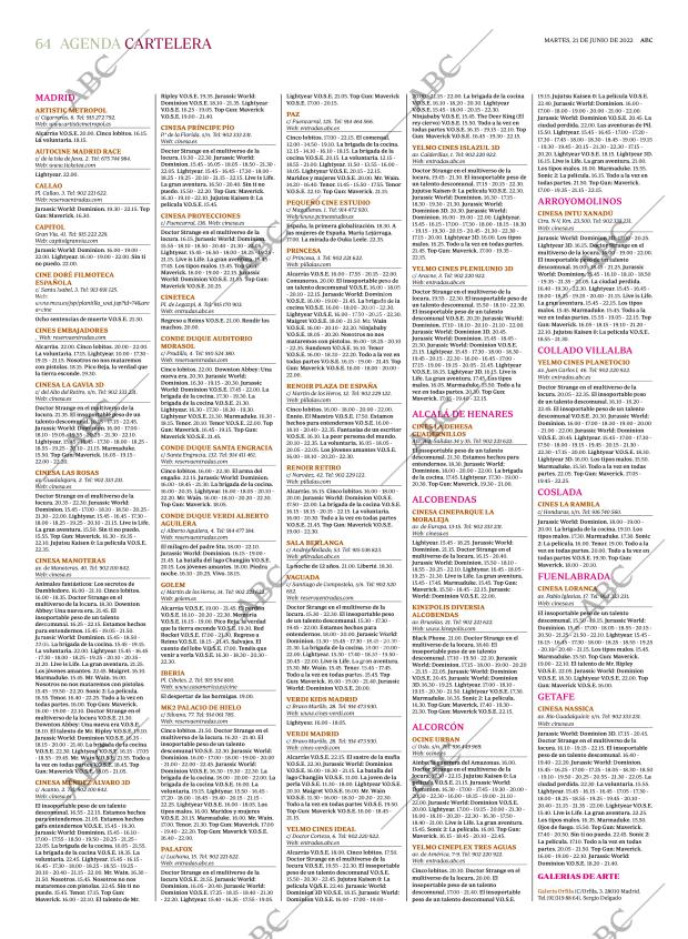 ABC MADRID 21-06-2022 página 64