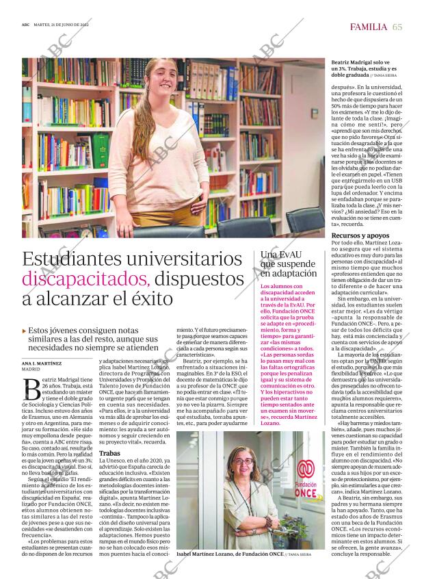 ABC MADRID 21-06-2022 página 65