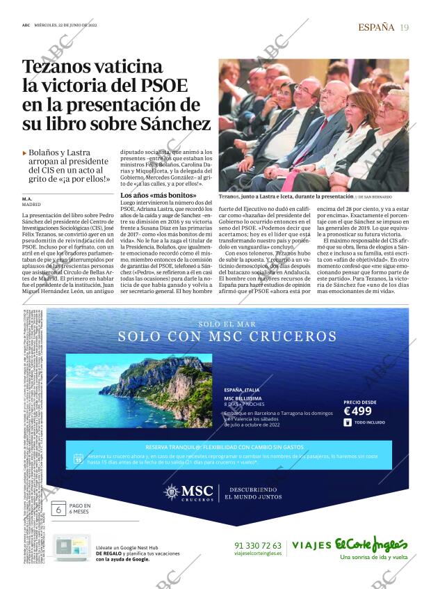 ABC MADRID 22-06-2022 página 19
