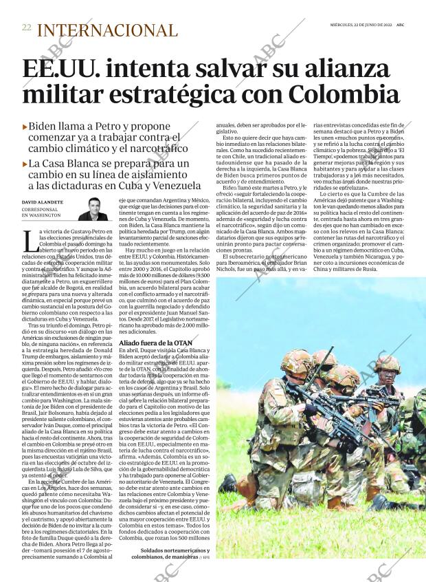 ABC MADRID 22-06-2022 página 22