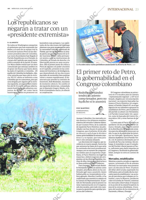 ABC MADRID 22-06-2022 página 23