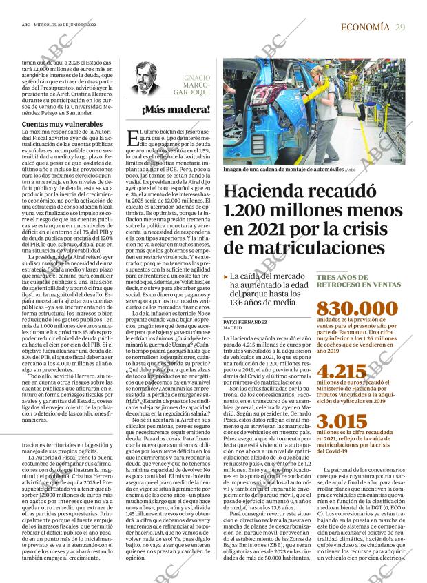 ABC MADRID 22-06-2022 página 29