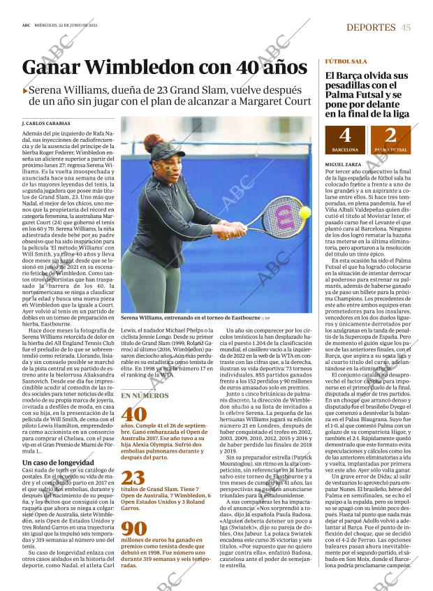 ABC MADRID 22-06-2022 página 45