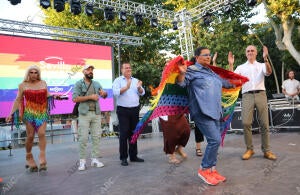 El alcalde de Sevilla, Antonio Muñoz, asiste al pregón del Orgullo 2022 que...