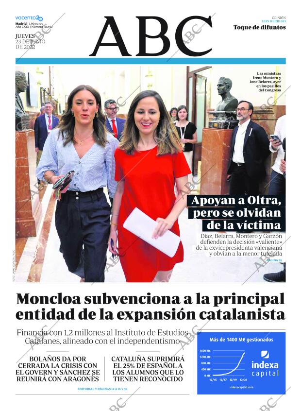 ABC MADRID 23-06-2022 página 1