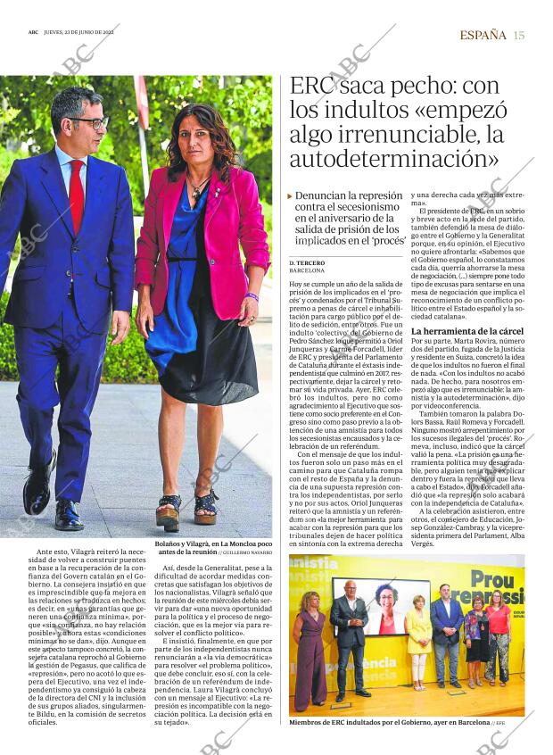 ABC MADRID 23-06-2022 página 15