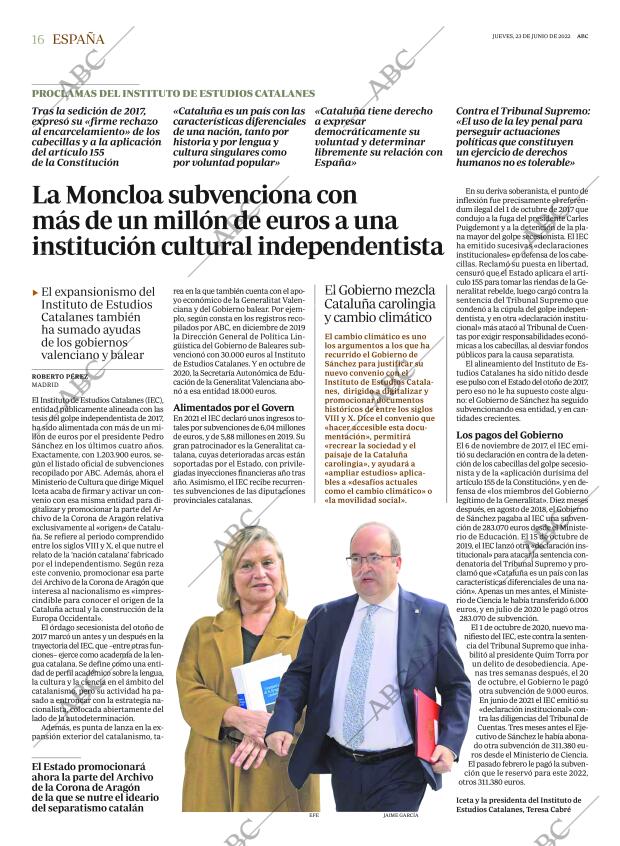 ABC MADRID 23-06-2022 página 16