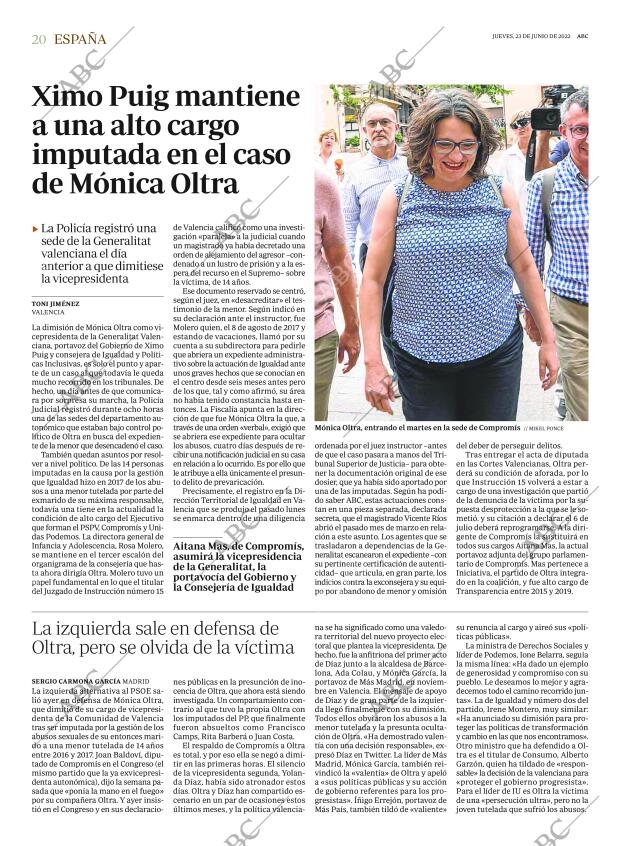 ABC MADRID 23-06-2022 página 20