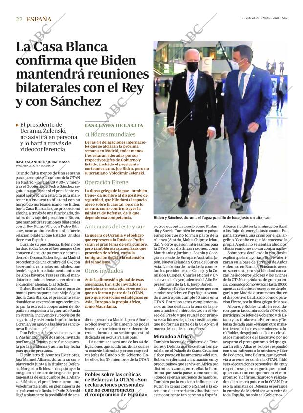 ABC MADRID 23-06-2022 página 22