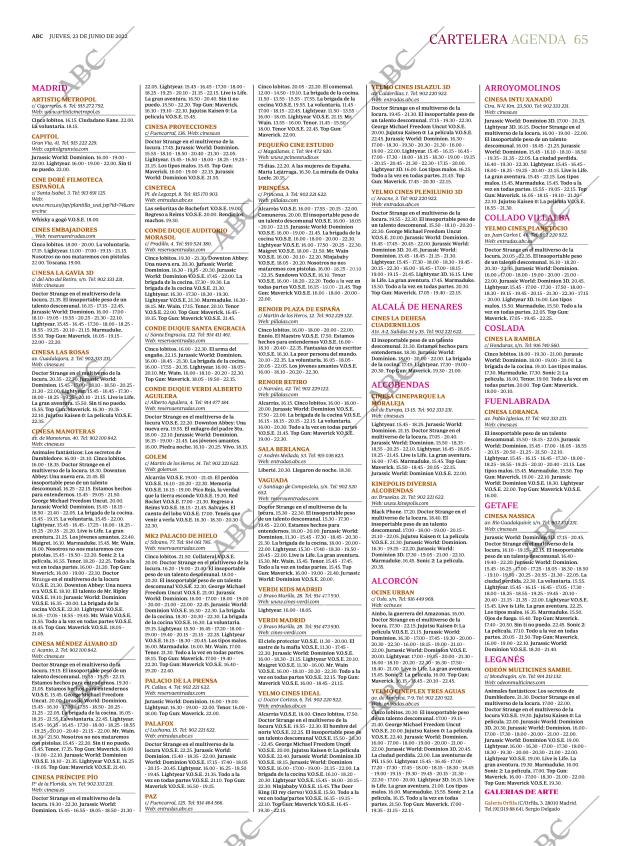 ABC MADRID 23-06-2022 página 65