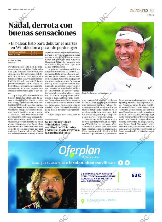 ABC SEVILLA 25-06-2022 página 63