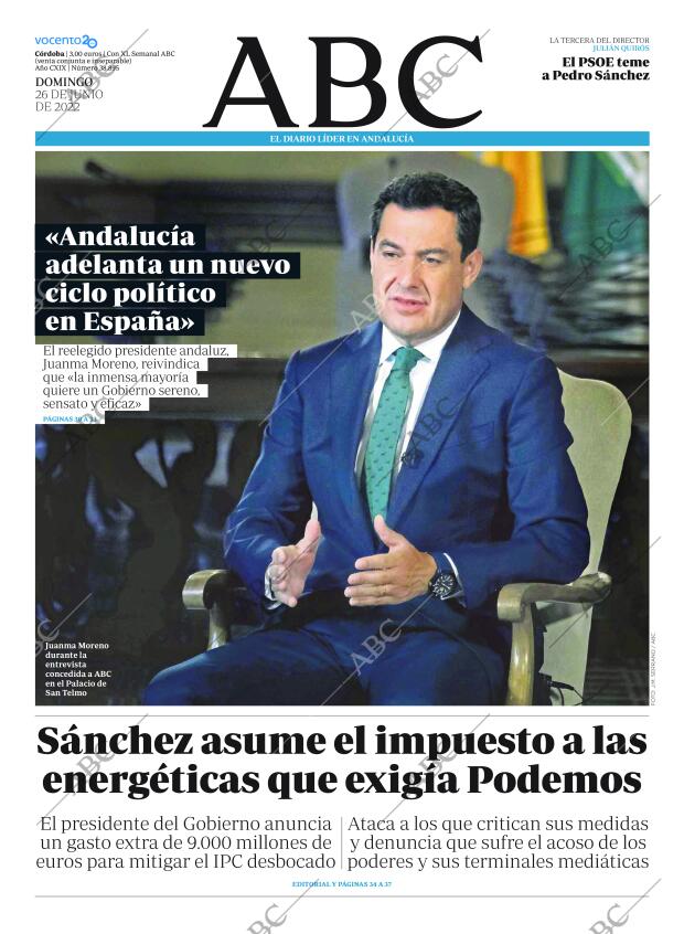 ABC CORDOBA 26-06-2022 página 1
