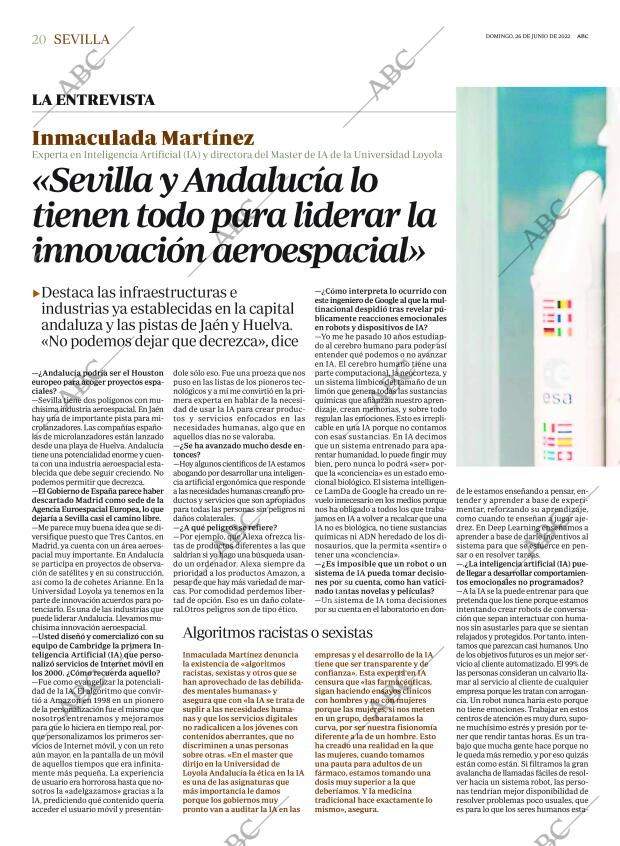 ABC SEVILLA 26-06-2022 página 20