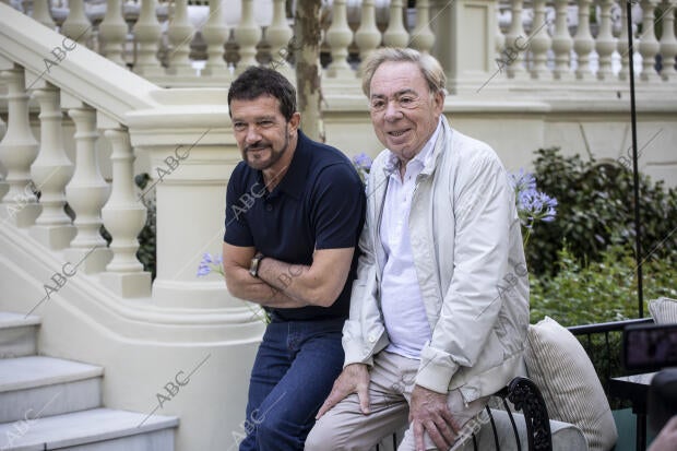 Antonio Banderas y Andrew Lloyd Webber