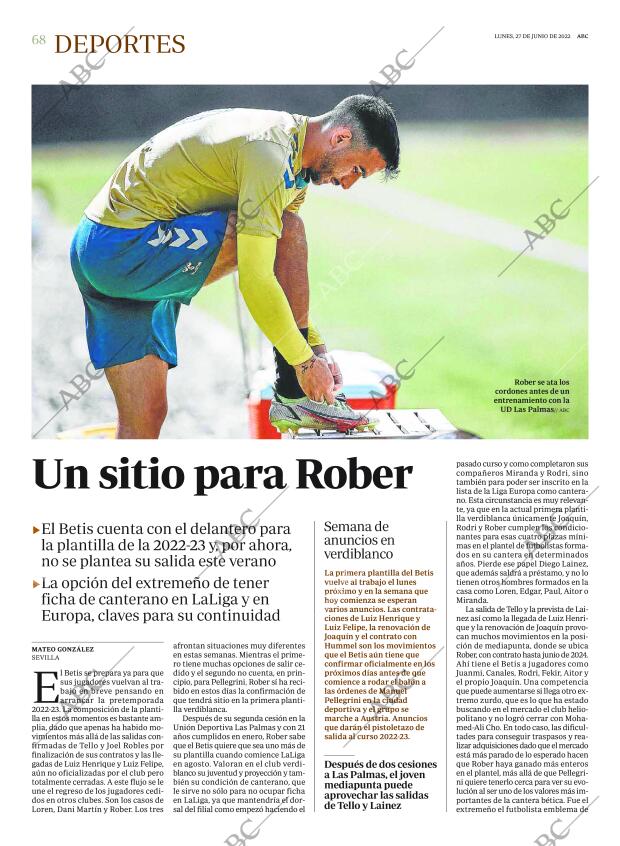 ABC SEVILLA 27-06-2022 página 68