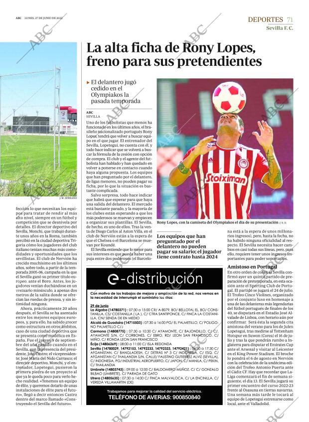 ABC SEVILLA 27-06-2022 página 71