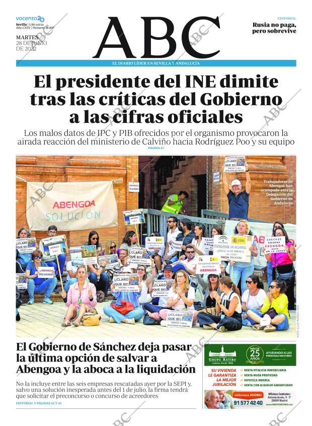 ABC SEVILLA 28-06-2022 página 1
