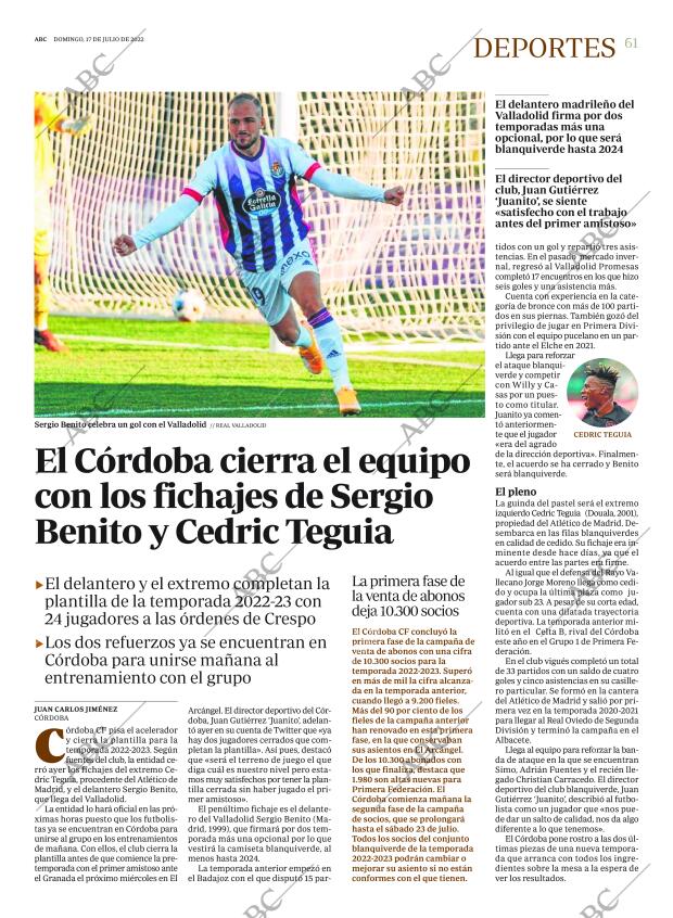 ABC CORDOBA 17-07-2022 página 61