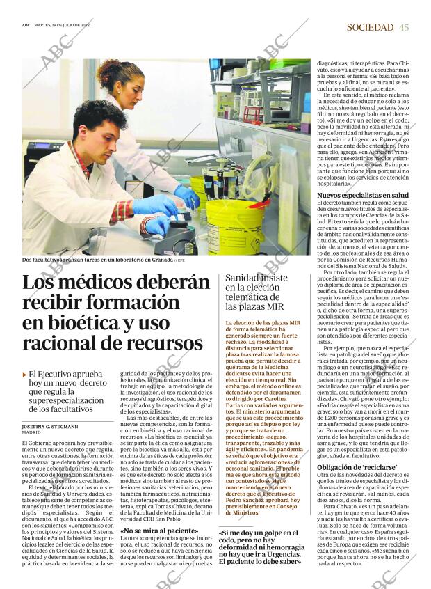 ABC CORDOBA 19-07-2022 página 45