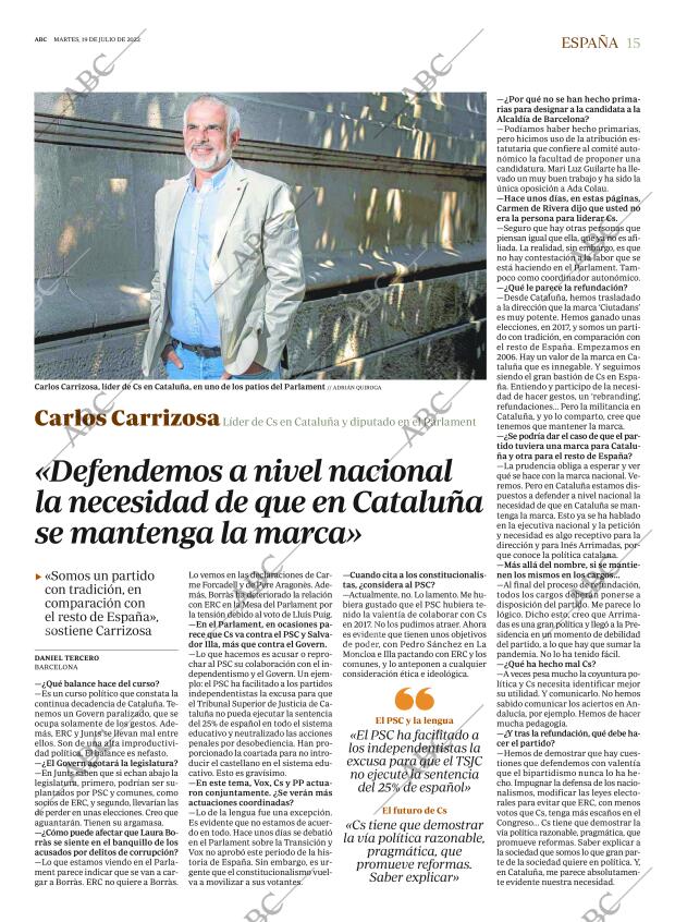ABC MADRID 19-07-2022 página 15