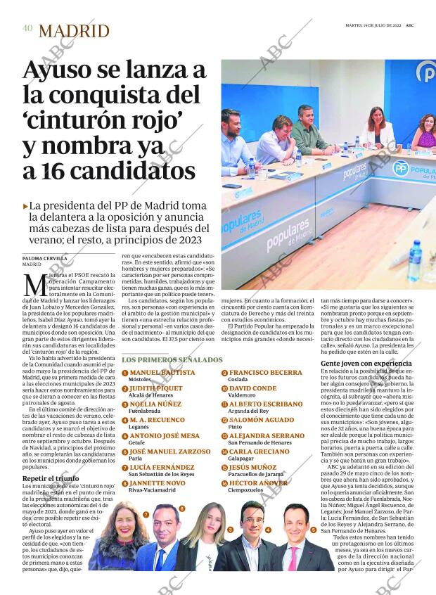 ABC MADRID 19-07-2022 página 40