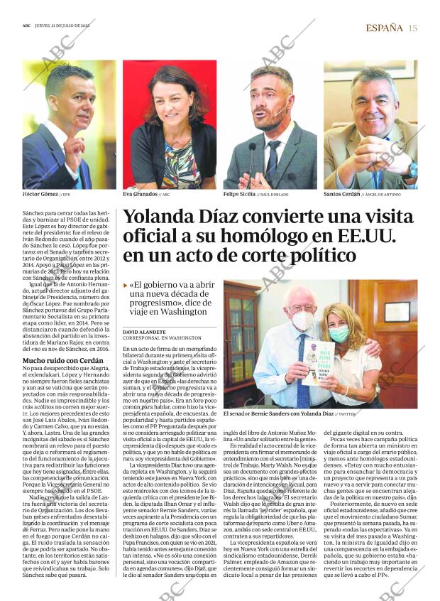 ABC MADRID 21-07-2022 página 15