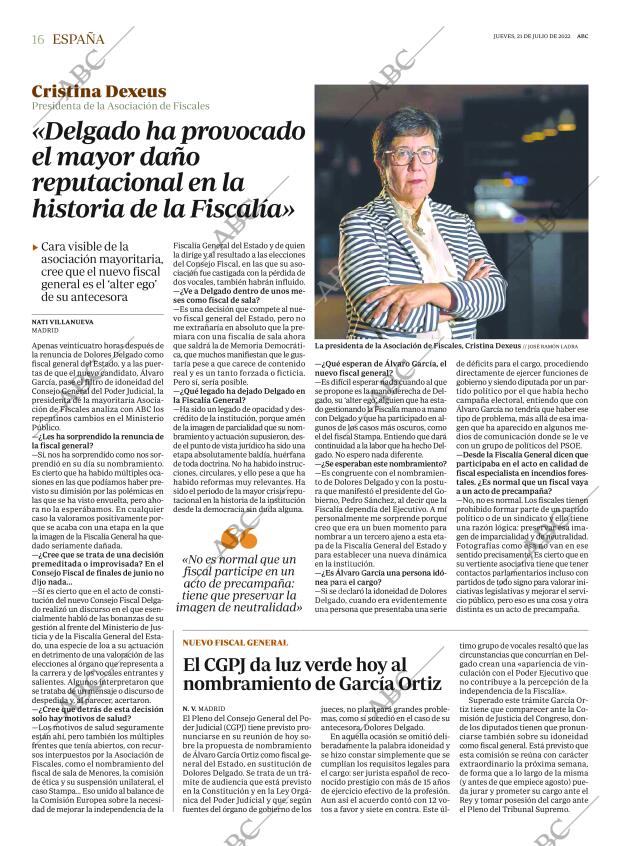 ABC MADRID 21-07-2022 página 16