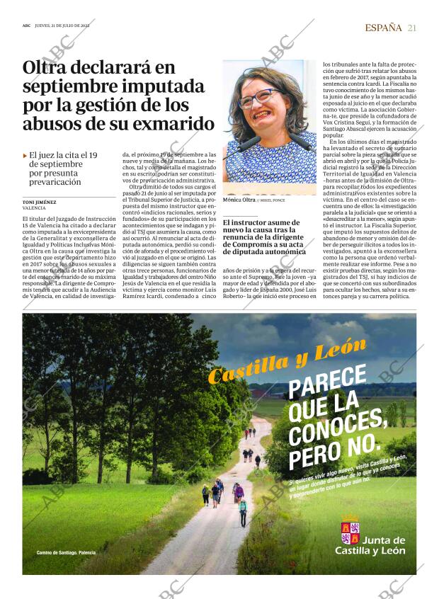 ABC MADRID 21-07-2022 página 21
