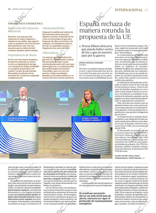 ABC MADRID 21-07-2022 página 23