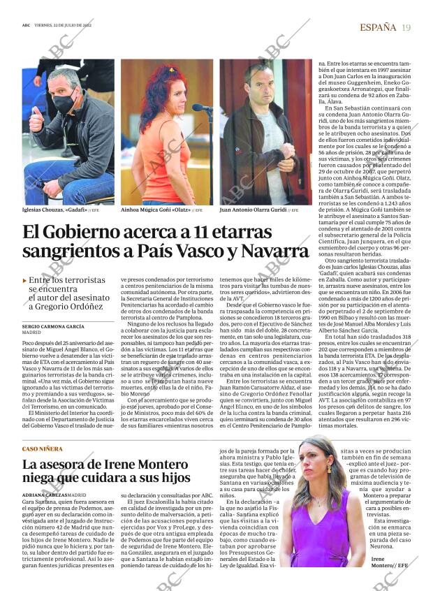 ABC MADRID 22-07-2022 página 19