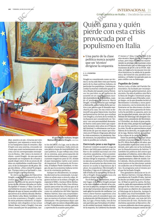 ABC MADRID 22-07-2022 página 21