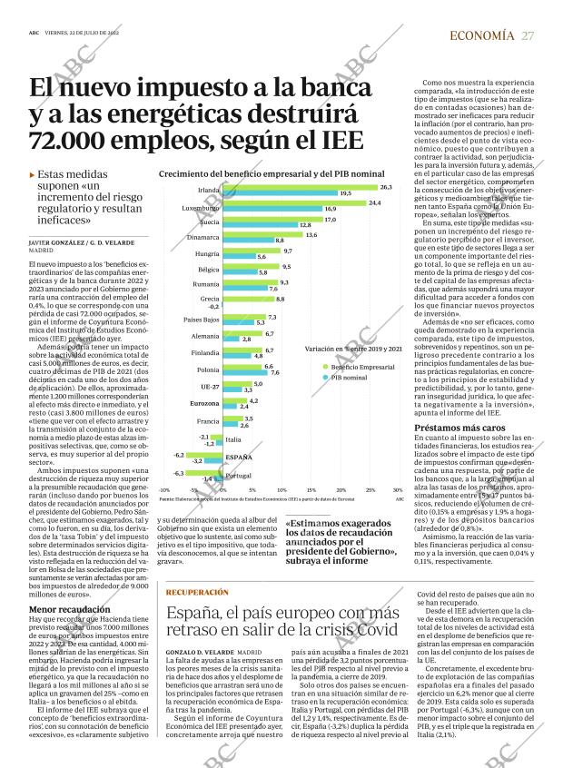 ABC MADRID 22-07-2022 página 27