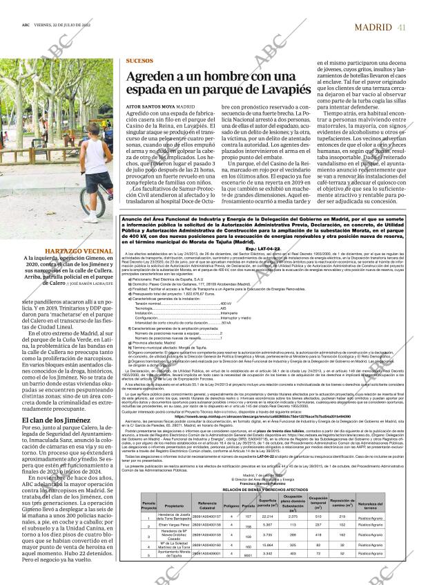 ABC MADRID 22-07-2022 página 41