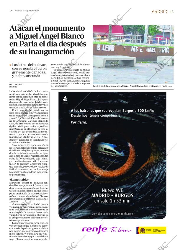 ABC MADRID 22-07-2022 página 43