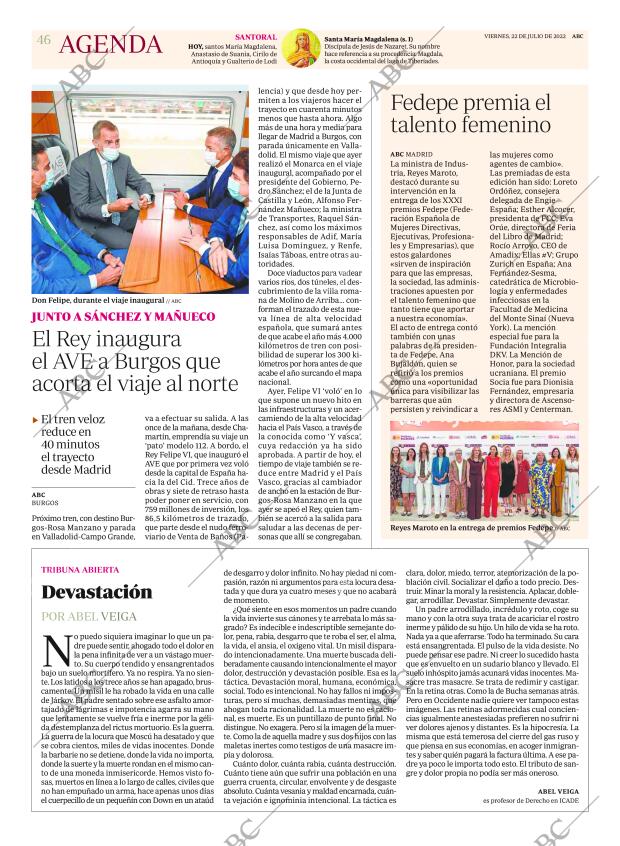 ABC MADRID 22-07-2022 página 46