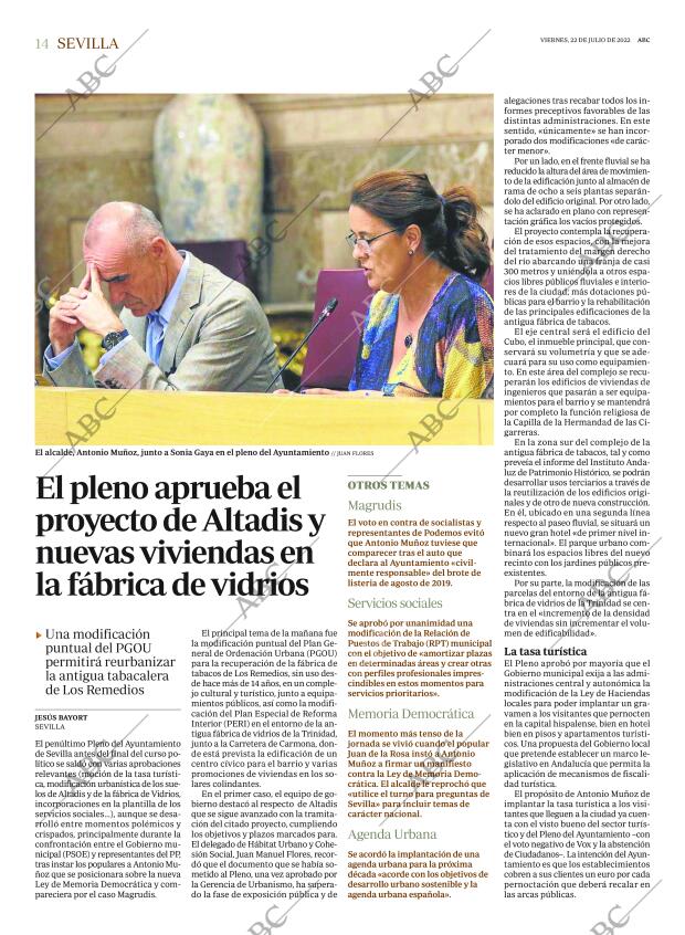 ABC SEVILLA 22-07-2022 página 14