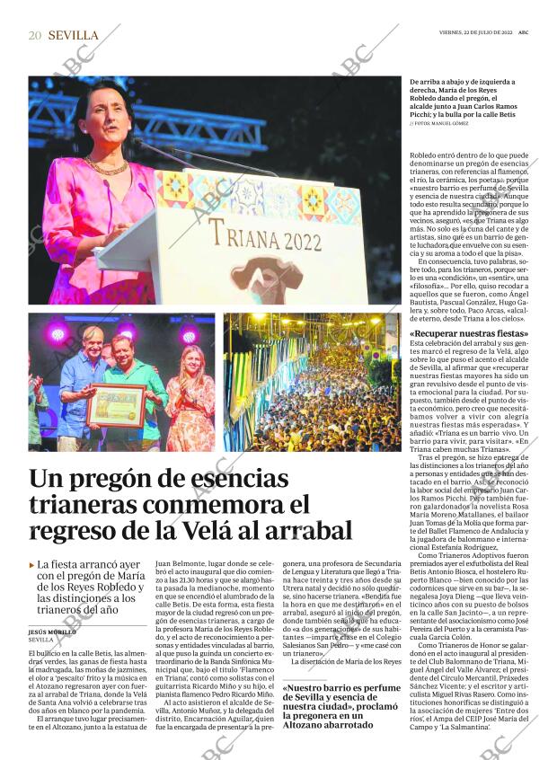 ABC SEVILLA 22-07-2022 página 20