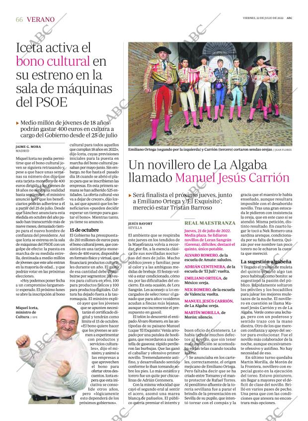 ABC SEVILLA 22-07-2022 página 66