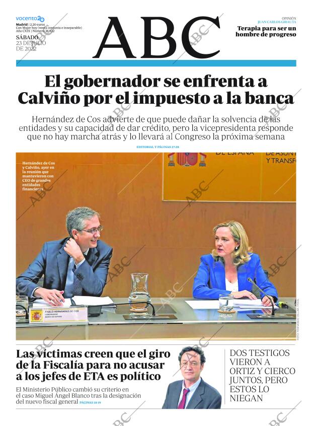 ABC MADRID 23-07-2022 página 1