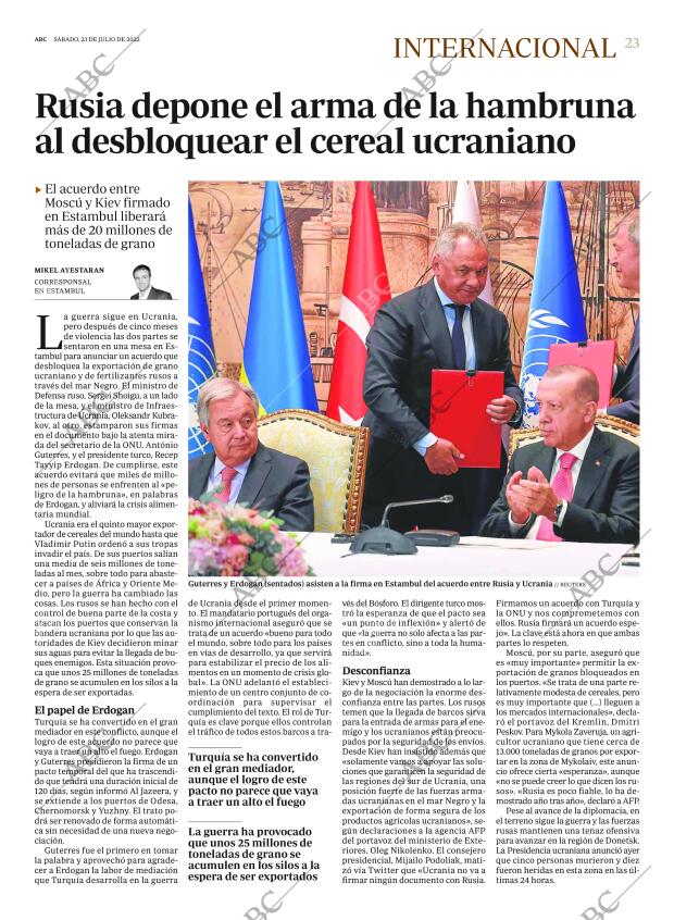 ABC MADRID 23-07-2022 página 23