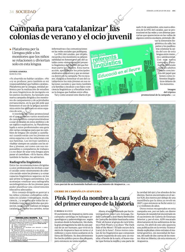 ABC MADRID 23-07-2022 página 34