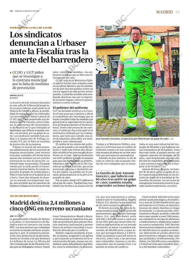 ABC MADRID 23-07-2022 página 43