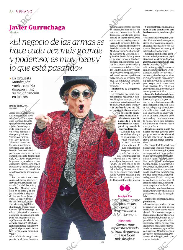 ABC MADRID 23-07-2022 página 58