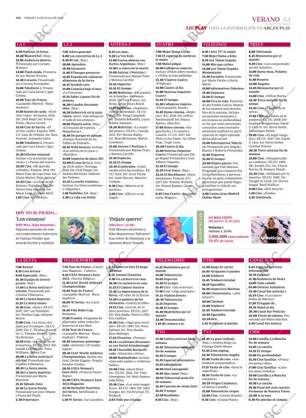 ABC MADRID 23-07-2022 página 63