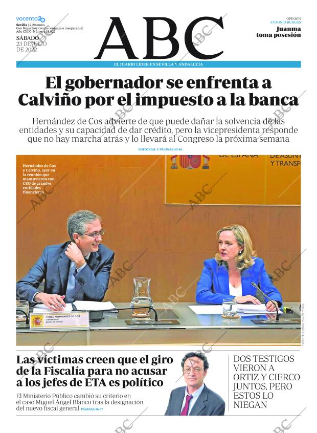 ABC SEVILLA 23-07-2022 página 1