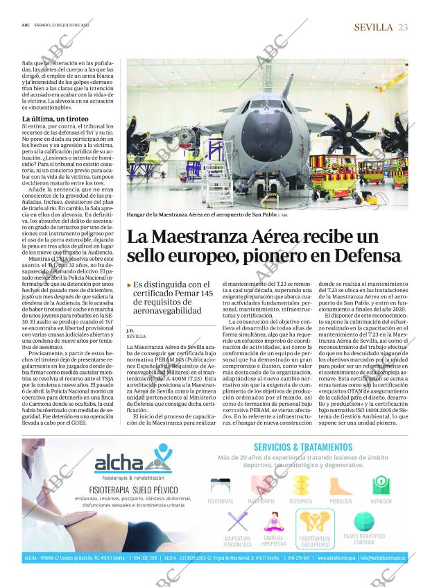 ABC SEVILLA 23-07-2022 página 23