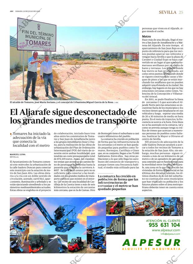 ABC SEVILLA 23-07-2022 página 25