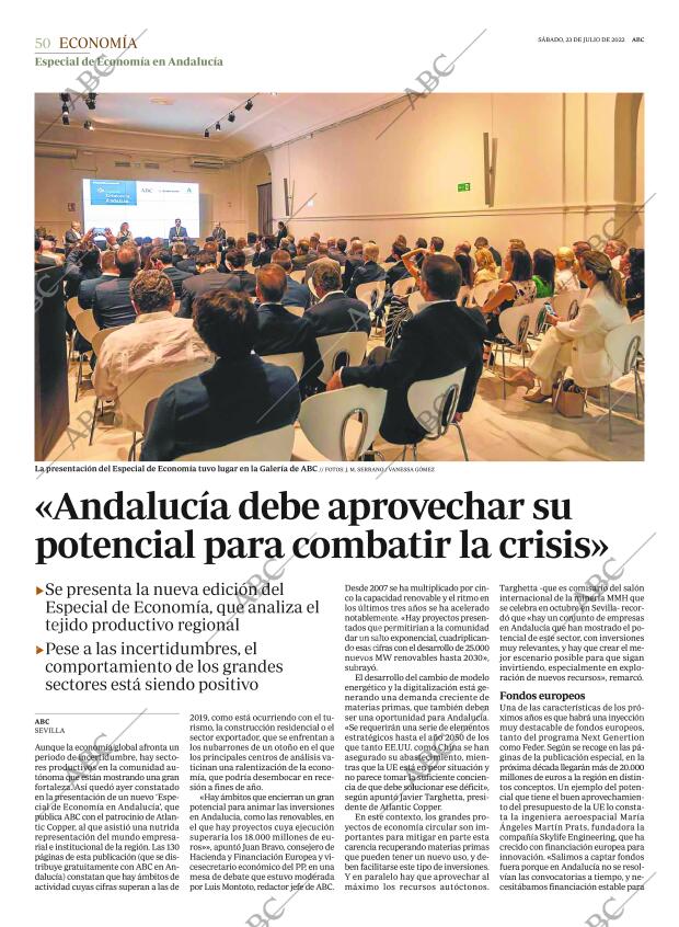 ABC SEVILLA 23-07-2022 página 50