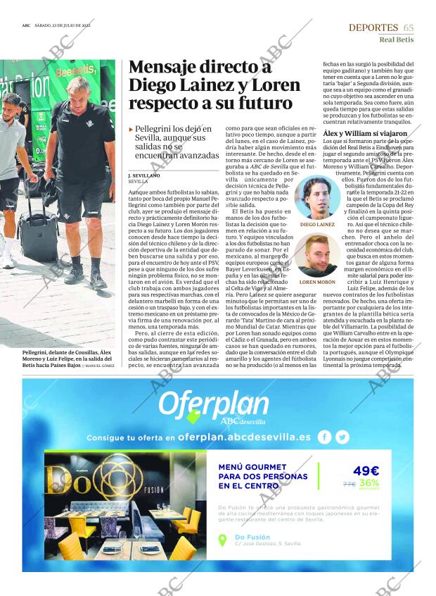 ABC SEVILLA 23-07-2022 página 65
