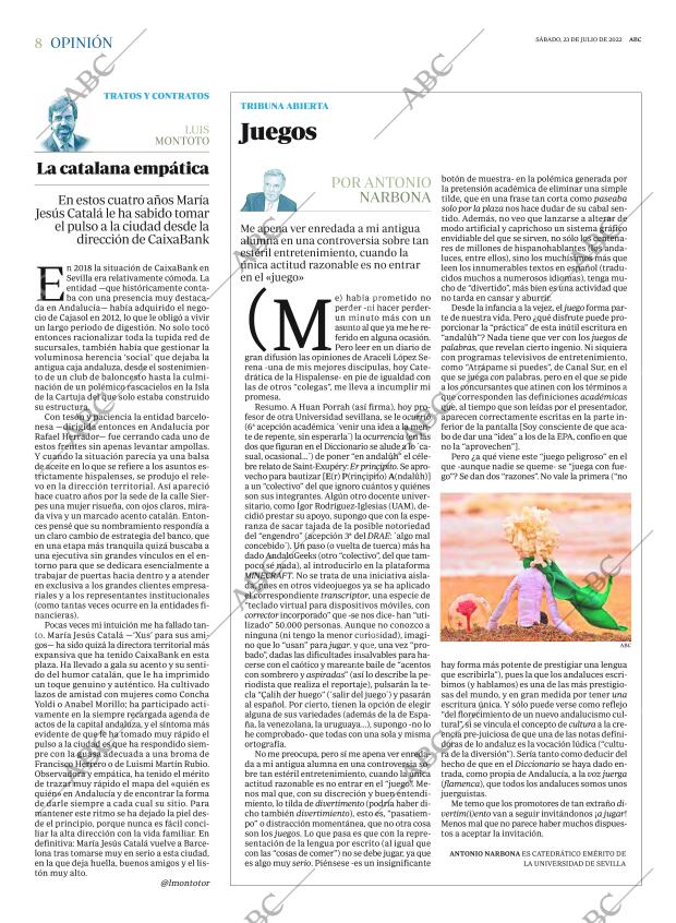 ABC SEVILLA 23-07-2022 página 8